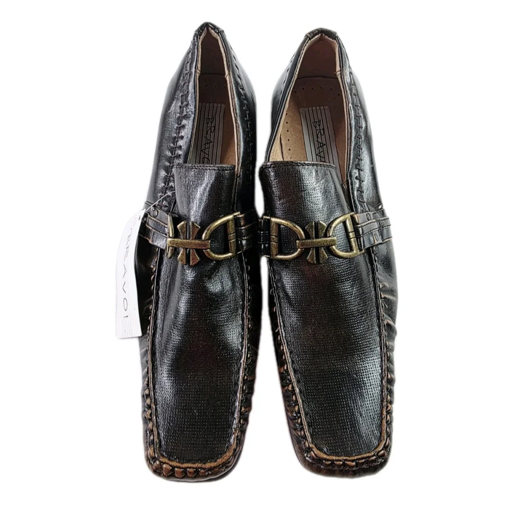Bravo Men’s Dress Shoe Loafer Brown Size 8.5